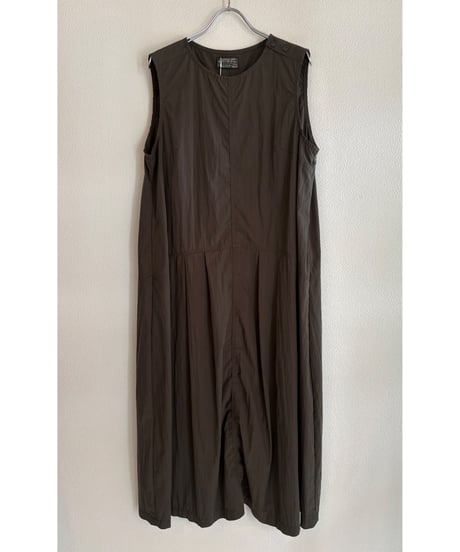 RÉAC/ コットンナイロンノースリワンピ