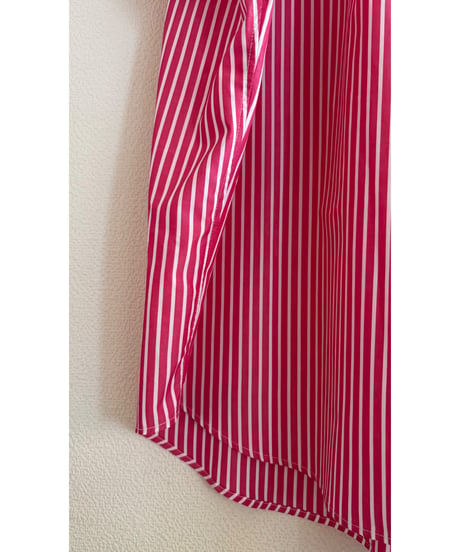 MANON / ストライプフレンチスリーブアミカルフレンチシャツ