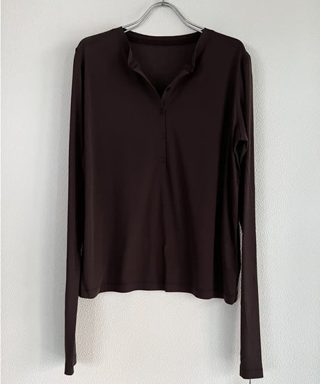 ♦️春物限定SALE♦️PRIORITY / シアーヘンリーネックPO