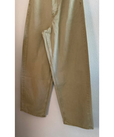 ♦️春物限定SALE♦️LE Mélange / コットンカツラギハイウエストパンツ