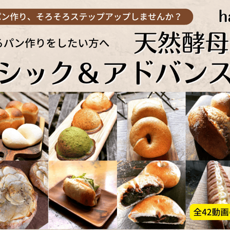 happyDELIの ホシノ天然酵母パン種【BASIC講座】＋【ADVANCE講座】