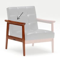 カリモク60 Kチェアパーツ 前下桟 1シーター用 | クラシノ家具店