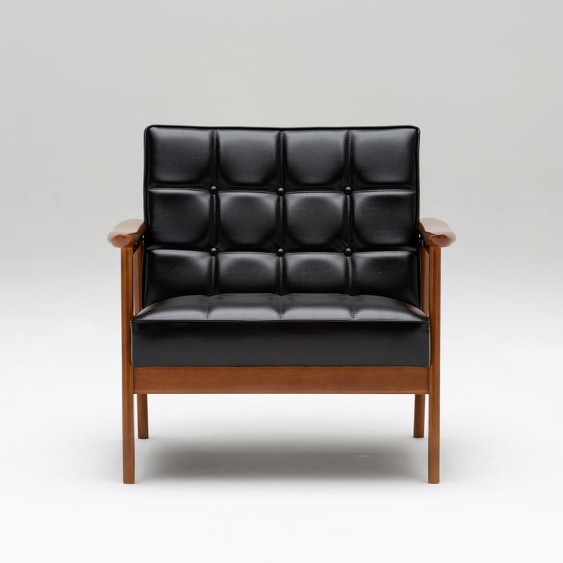 カリモク60 Kチェア1シーターワイド スタンダードブラック | クラシノ