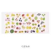 ずかんタオル　くだもの　ミニバスタオル　Calm
