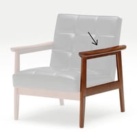 カリモク60 Kチェアパーツ 前下桟 2シーター用 | クラシノ家具店