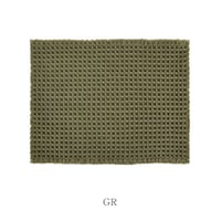 瞬乾ワッフルバスマット　グリーン　Calm