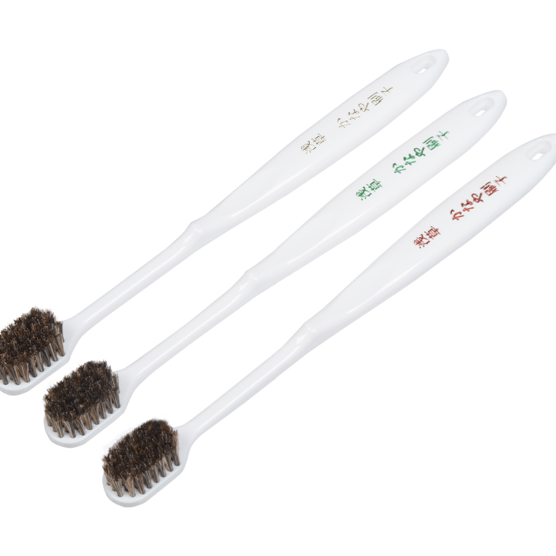 カナヤブラシ 馬毛歯ブラシ ふつう大サイズ 3本セット | クラシノ家具