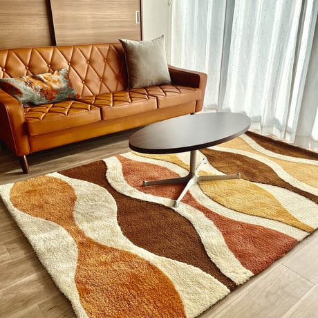 クラシノ家具店　オリジナルラグ　GOURD　ORANGE