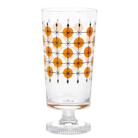 アデリアレトロ　脚付きグラス　フェンス