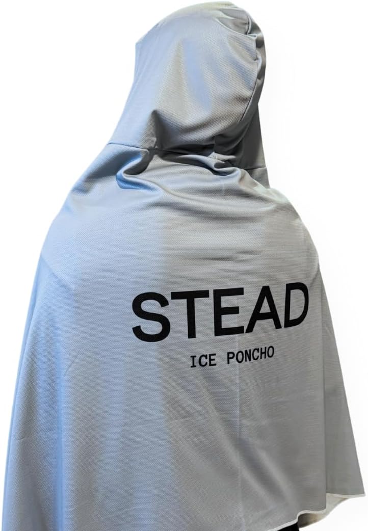 【新品】steadポンチョ 令和の虎 通販の虎 グレー 冷却 STEAD】冷感アイスポンチョ|通販の虎で話題沸騰中 熱中症対策