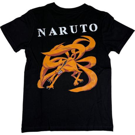 NARUTO　ナルト/九尾 　キッズTシャツ　ブラック