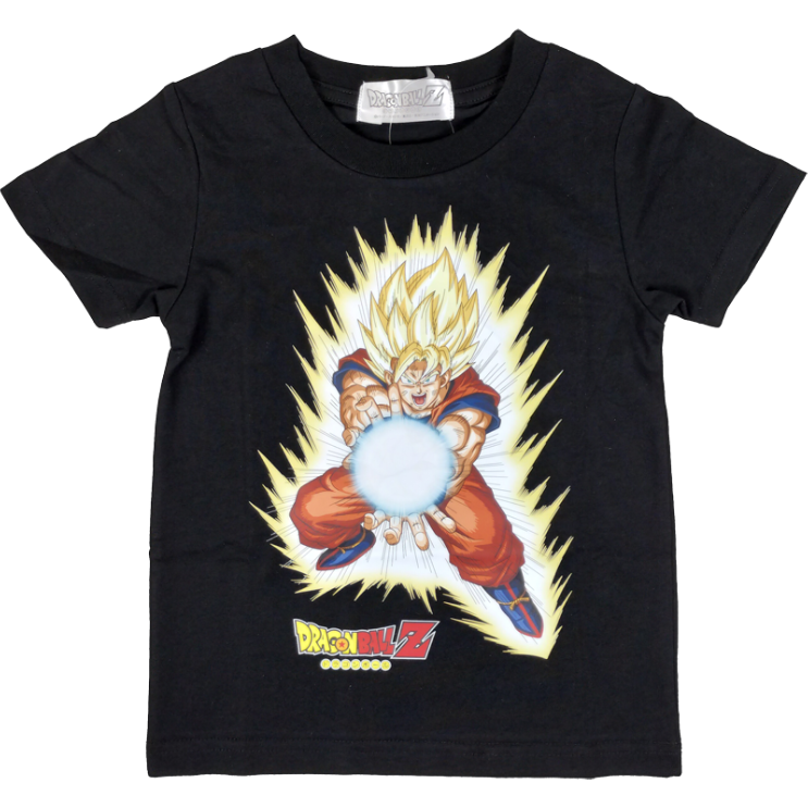 ドラゴンボールZ スーパーサイヤ人悟空 キッズTシャツ ブラック