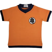 ドラゴンボールZ　道着風 なりきりキッズTシャツ　亀マーク　オレンジ　DRAGONBALL