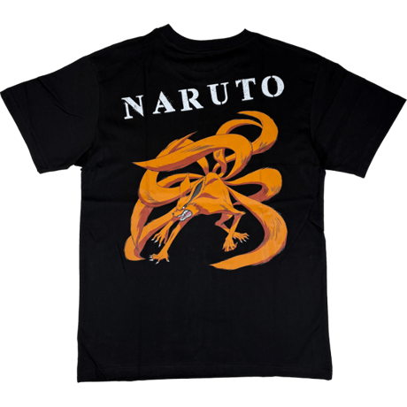 NARUTO　ナルト/九尾　 Tシャツ　ブラック