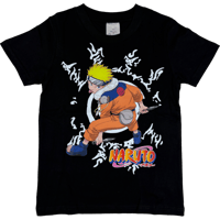 NARUTO　ナルト/九尾 　キッズTシャツ　ブラック