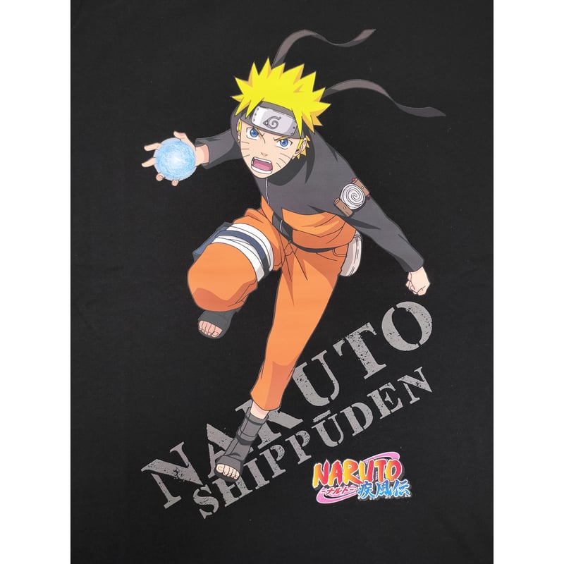 NARUTO疾風伝 ナルト螺旋丸 キッズTシャツ ブラック | LIM-SHOP