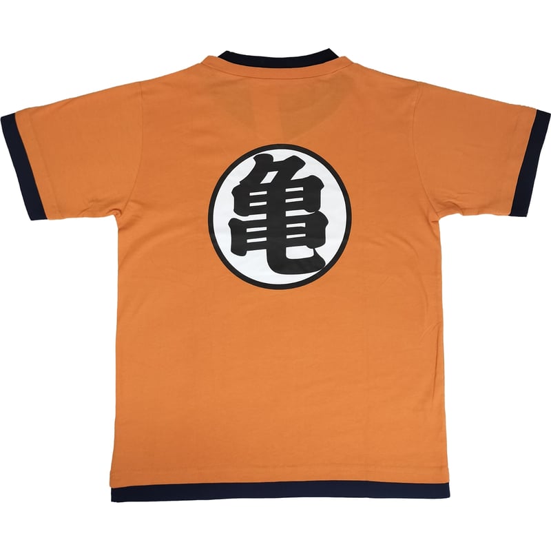 ドラゴンボールZ 道着風 なりきりTシャツ 亀マーク オレンジ