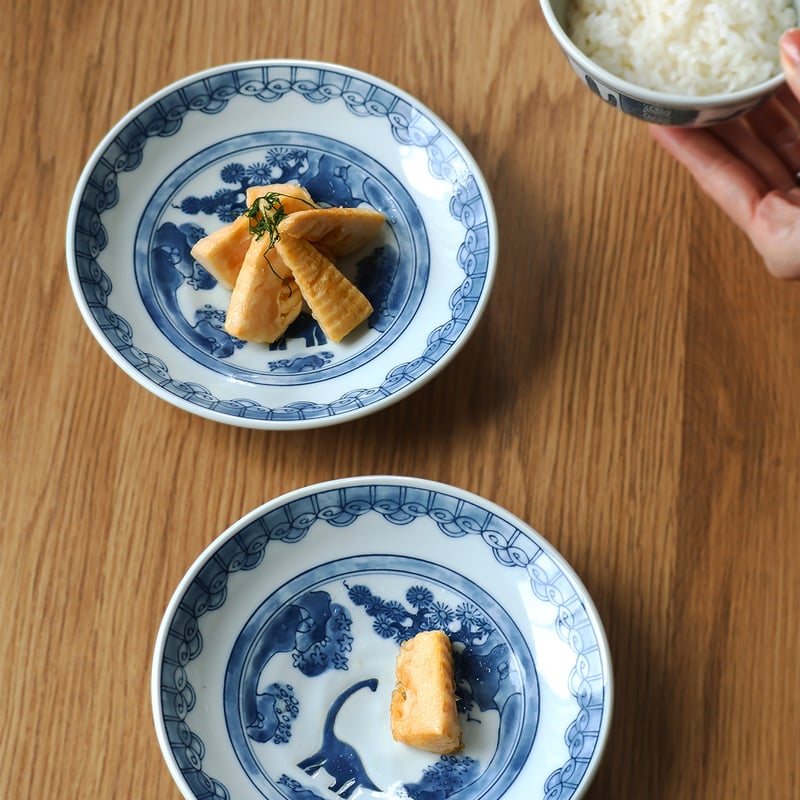 江戸っ子恐竜 竜山水 銘々皿 | AWASAKA