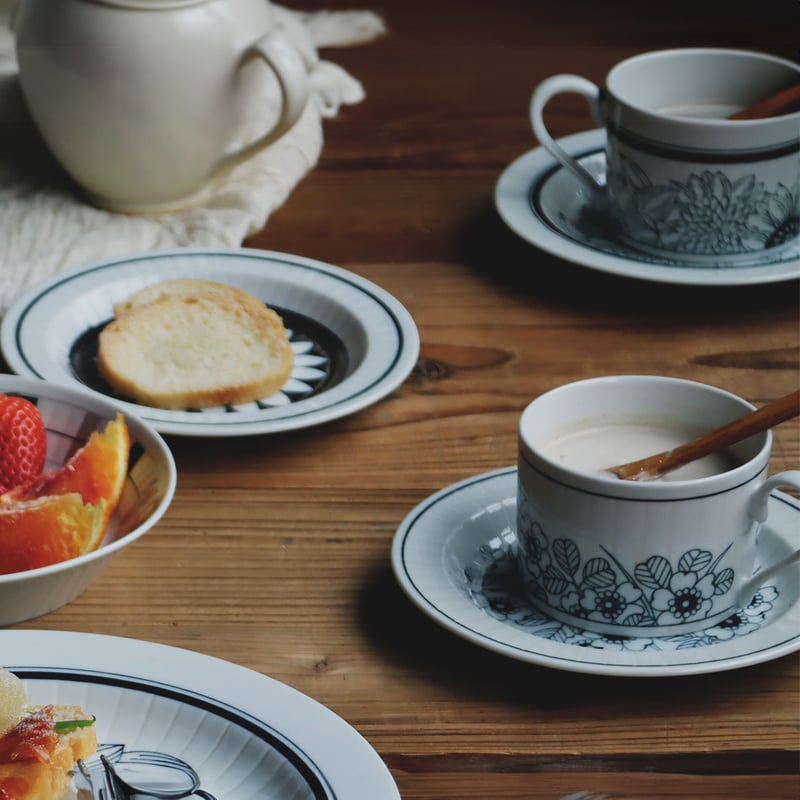 アンティーク　コーヒーカップ&お皿セット アンティコフラワー ペアコーヒー［ギフトセット］ | AWASAKA