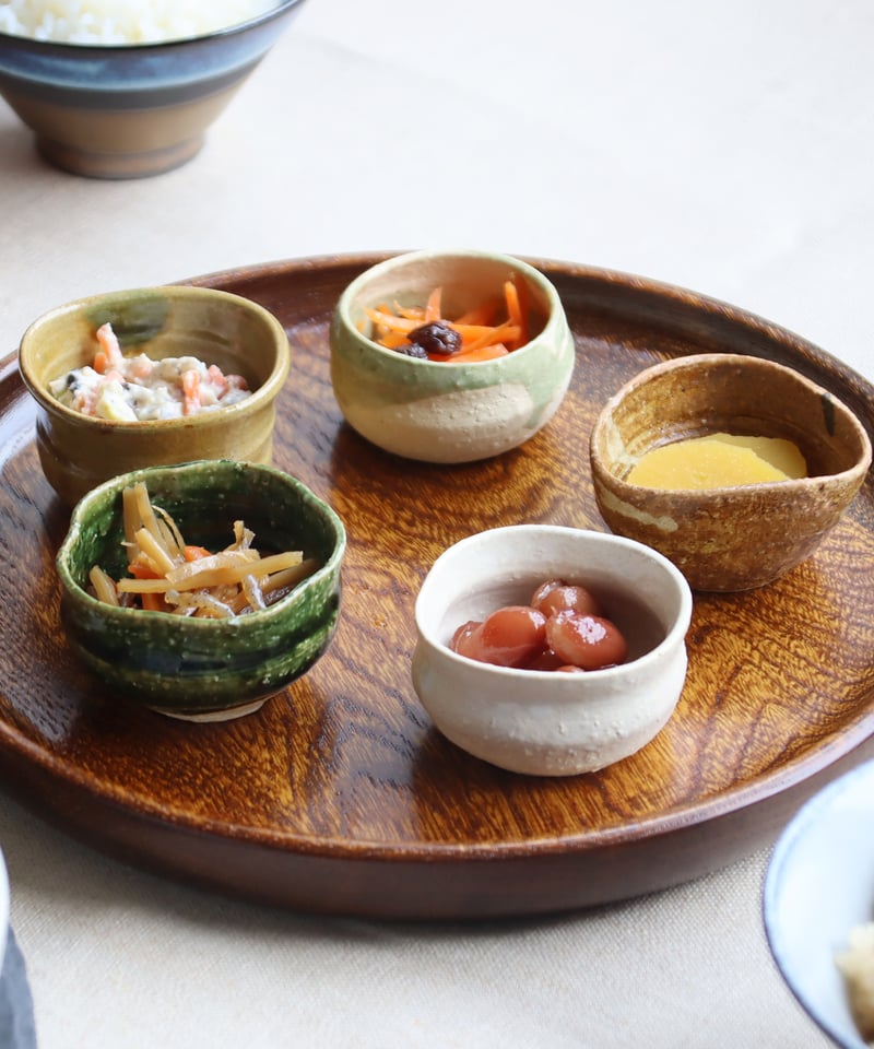 手造り五窯 ぐい呑珍味揃（木箱）［ギフトセット］ | AWASAKA