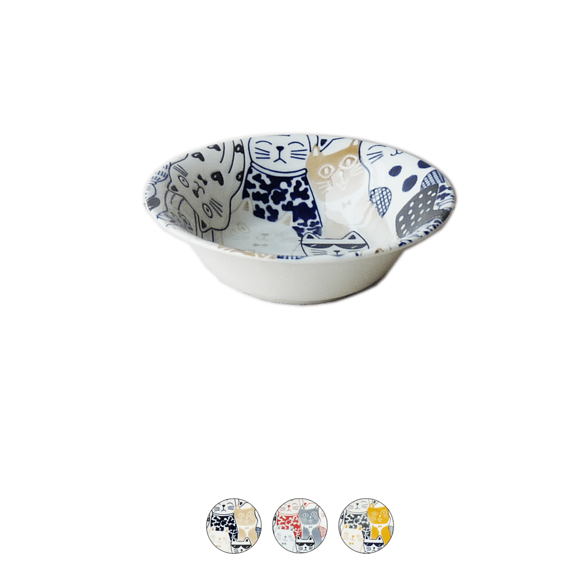 kumauri_starさま専用 ポーリッシュポタリーボウル(キャットウォーク