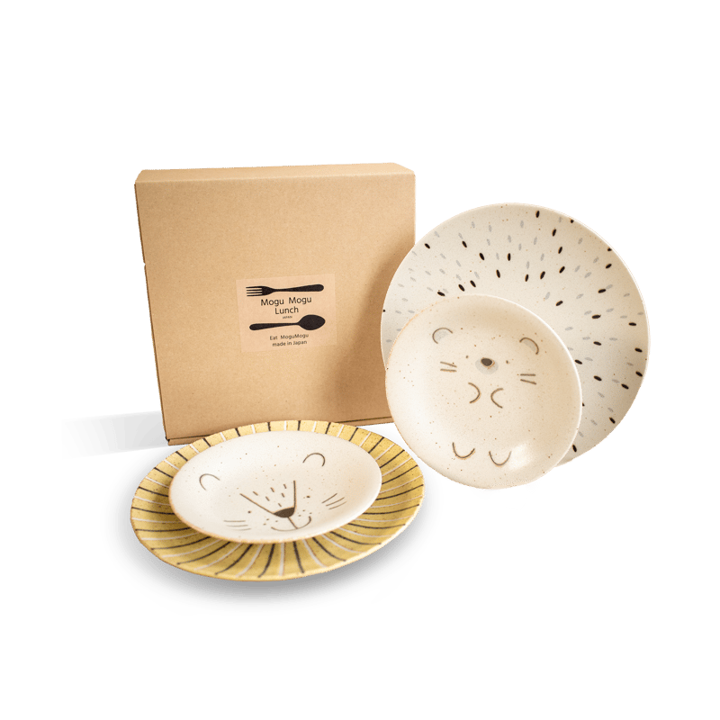 モグモグランチ ペアペアプレートセット［ギフトセット］ | AWASAKA