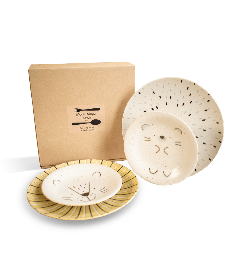 モグモグランチ ペアペアプレートセット［ギフトセット］ | AWASAKA