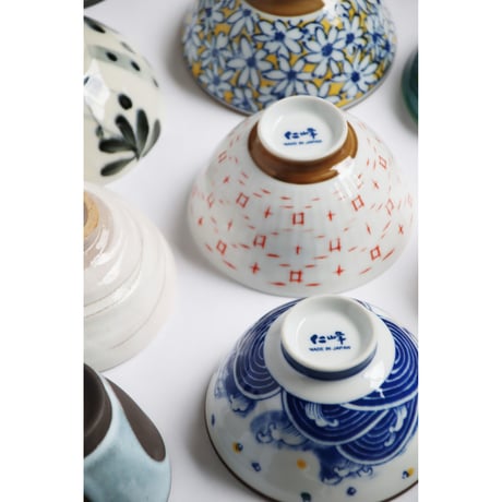 染付　茶碗