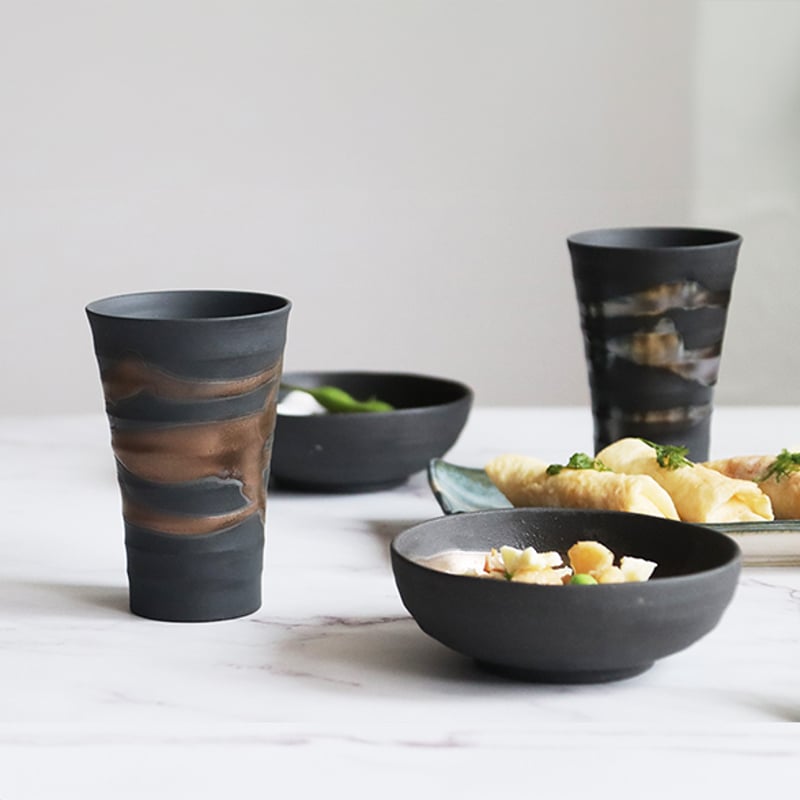 金銀流し ほろ酔いカップペア（木箱）［ギフトセット］ | AWASAKA