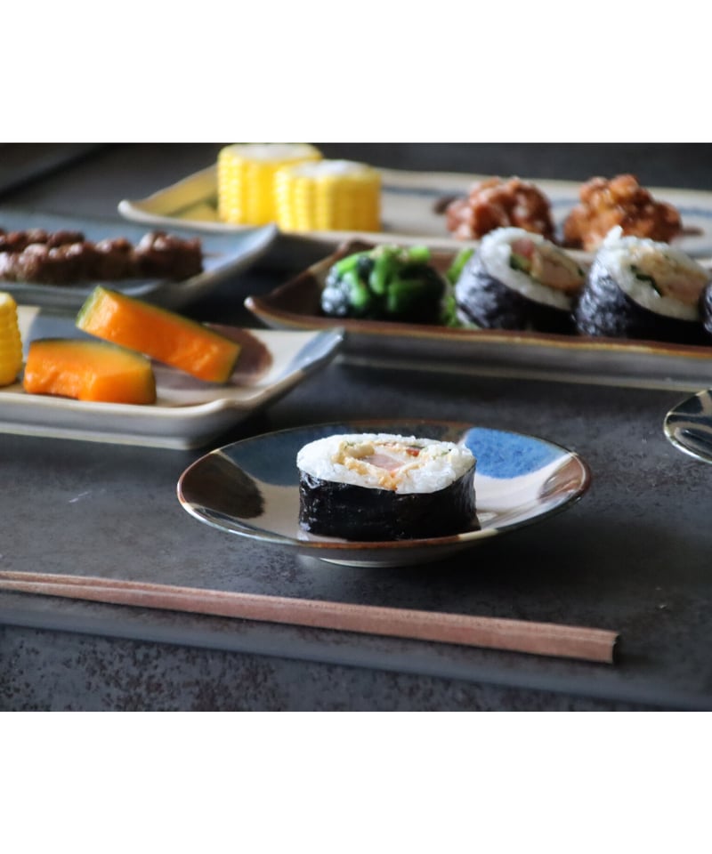 筆青 長角皿揃［ギフトセット］ | AWASAKA