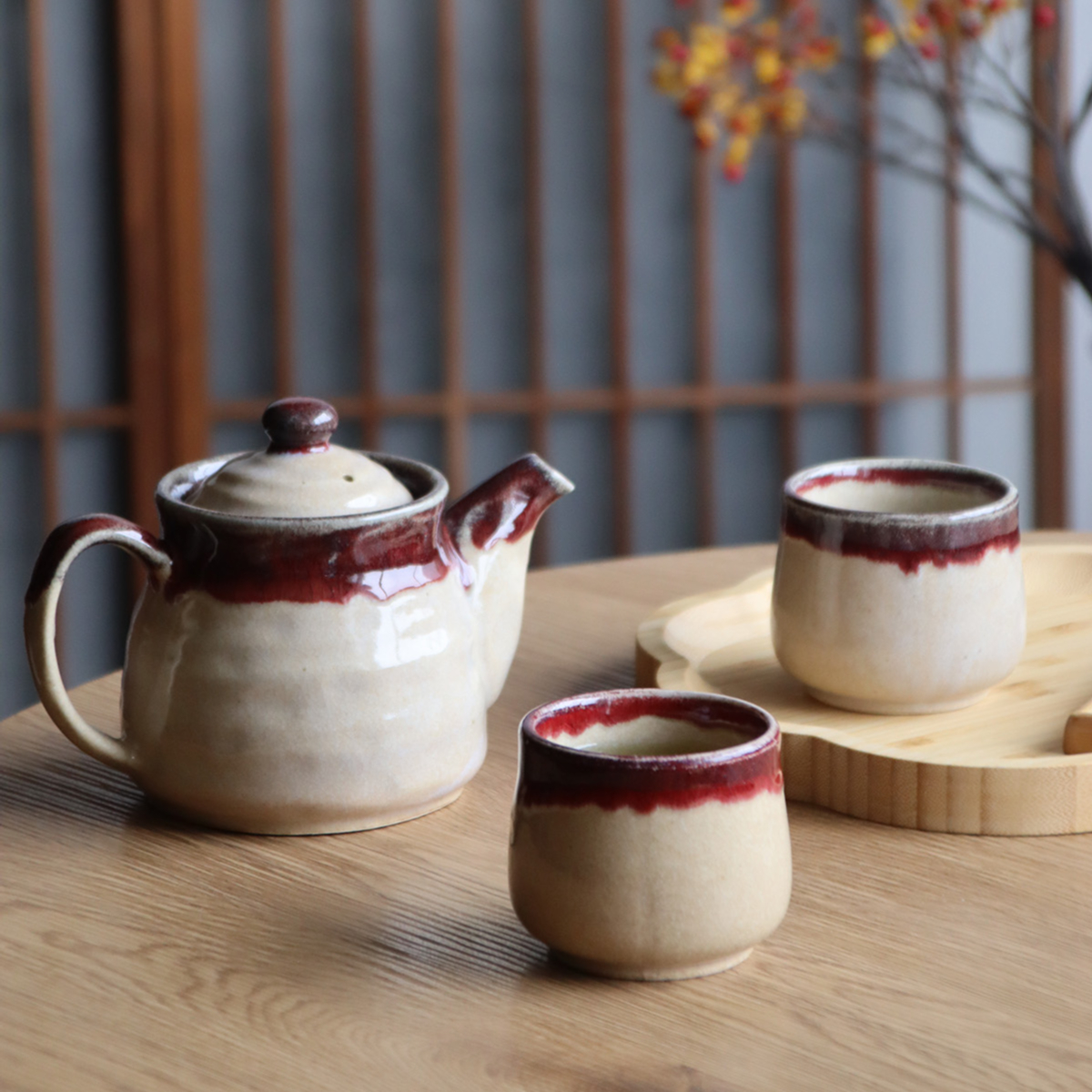 シンシャ・グレーズ 和ポット茶器揃［ギフトセット］ | AWASAKA