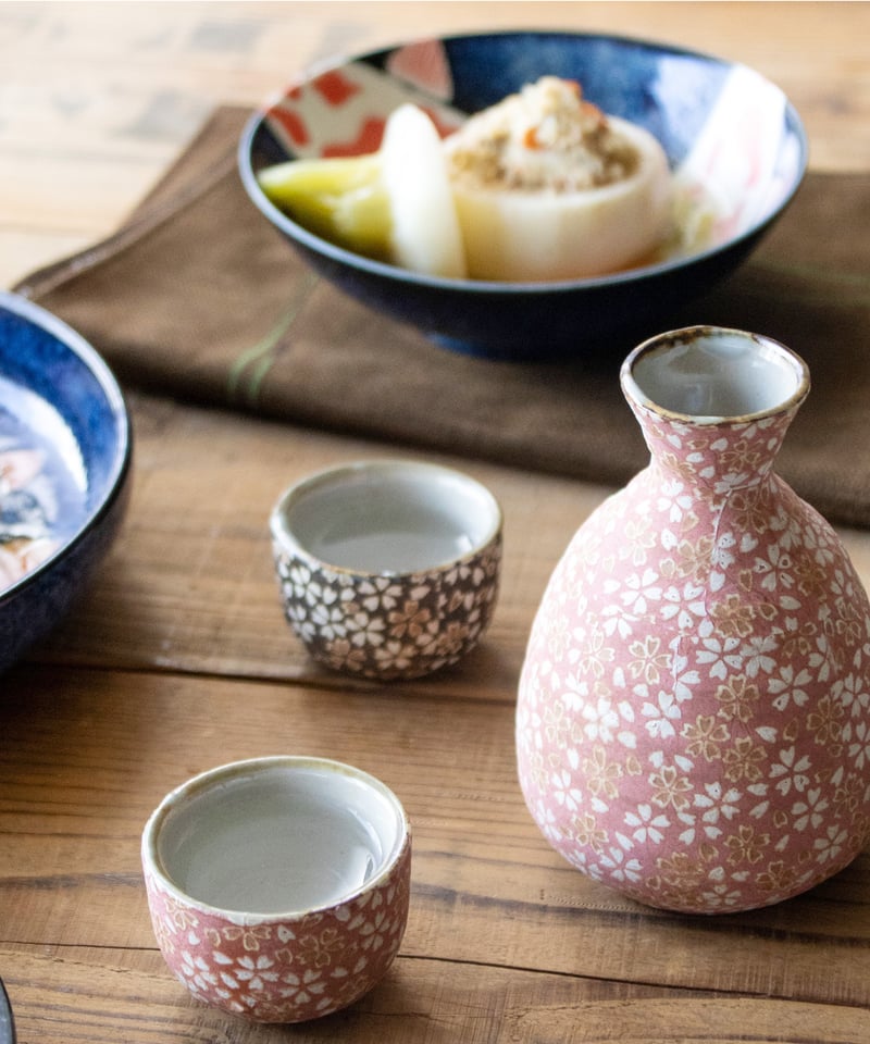 花ちらし 徳利・盃 | AWASAKA