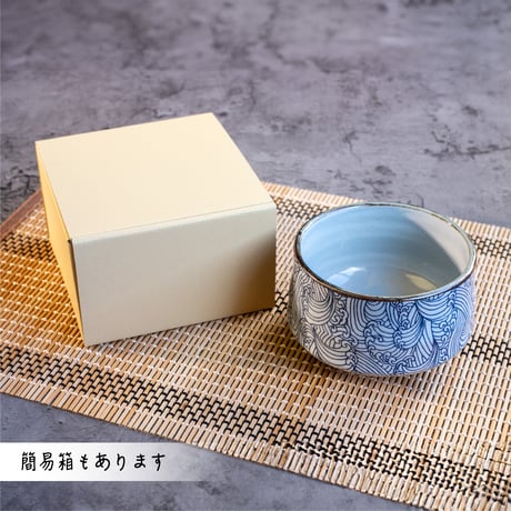 荒波・波に鯉　抹茶盌［ギフト］