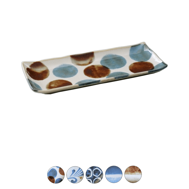 筆青 長角皿 | AWASAKA