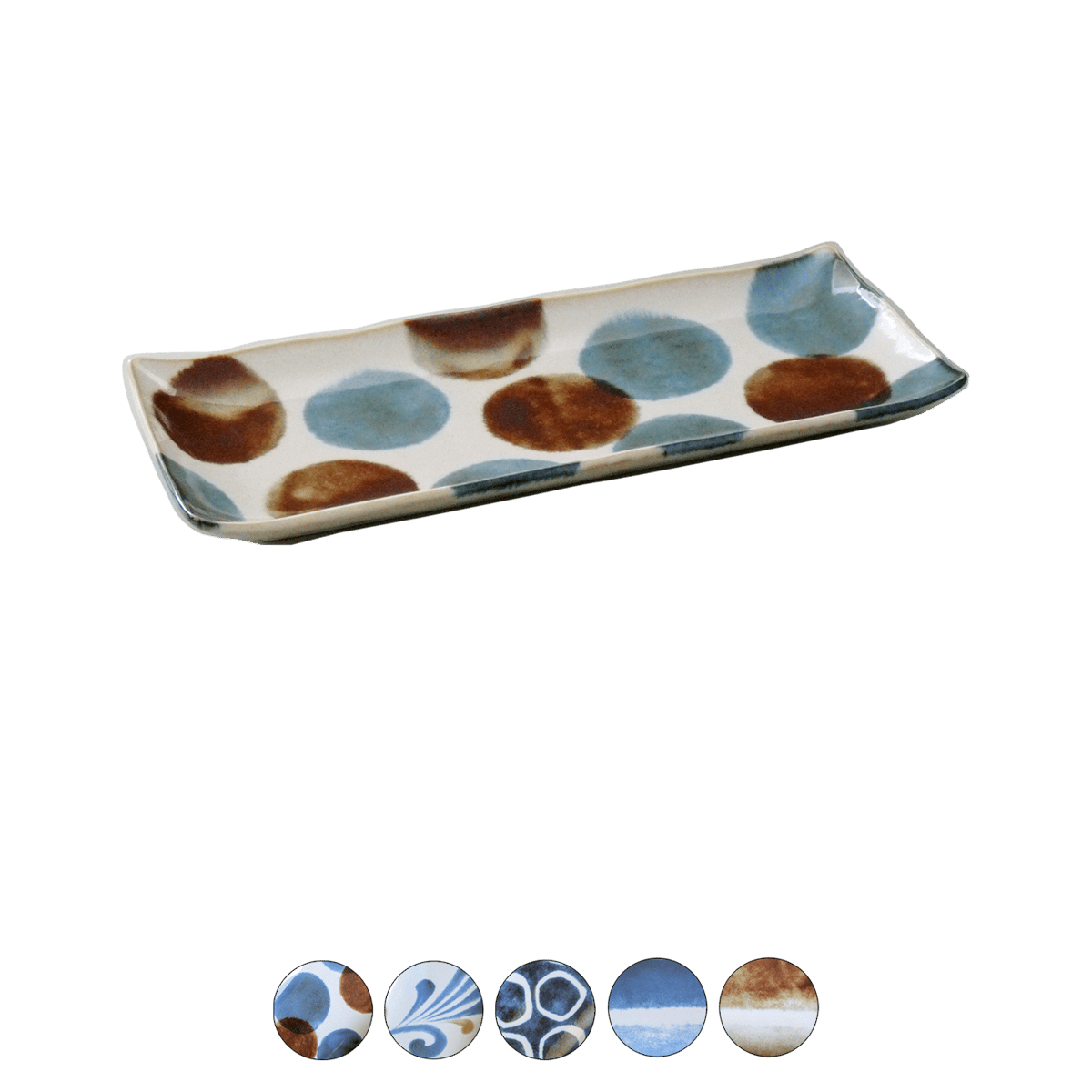 筆青 長角皿 | AWASAKA