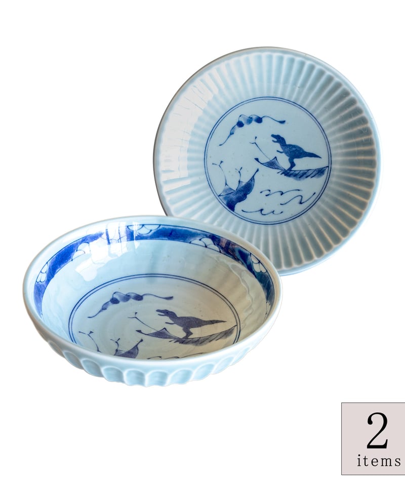 江戸っ子恐竜 鎬竜 銘々皿・中鉢 | AWASAKA