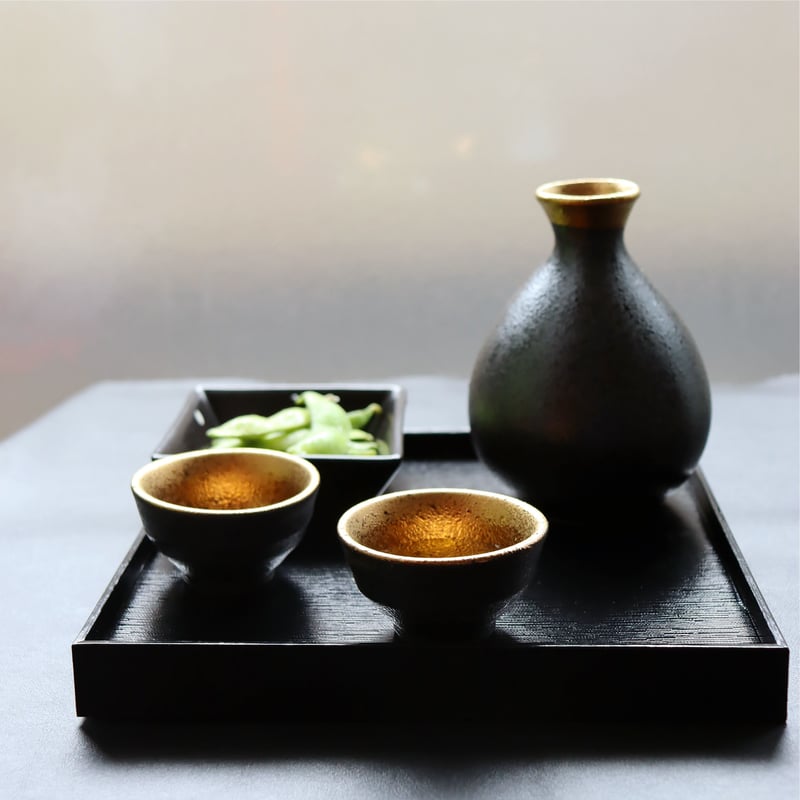 金杯 送料無料】 金盃 三ツ重 菊 純金メッキ 90/75/60 / おちょこ 盃 酒器