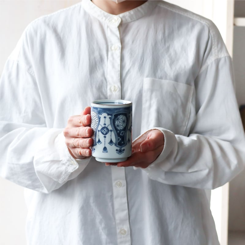 Shonzui 染付 寿司湯呑 | AWASAKA