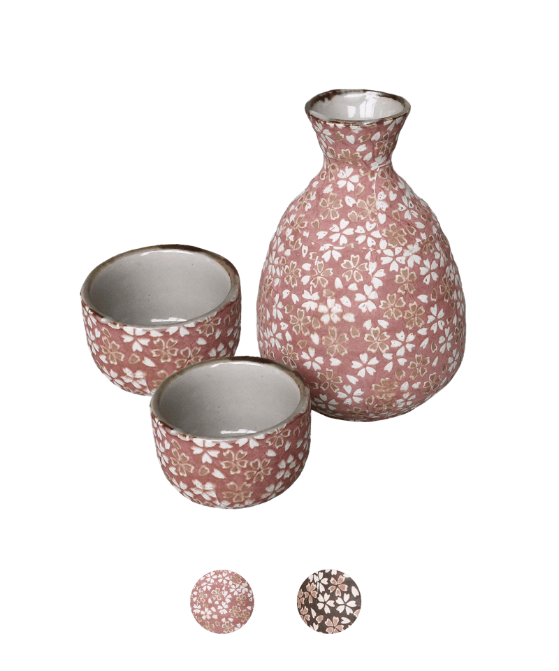 花ちらし 徳利・盃 | AWASAKA