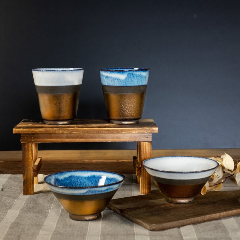 うのふ金彩 フリーカップペア［ギフトセット］ | AWASAKA