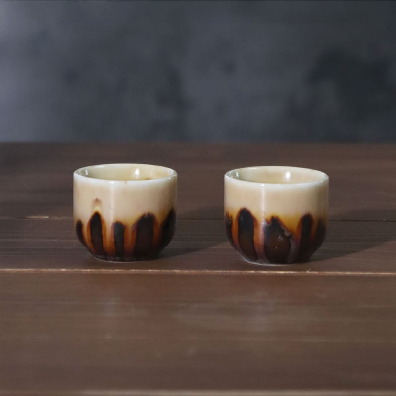 黄彩釉 徳利・盃 | AWASAKA