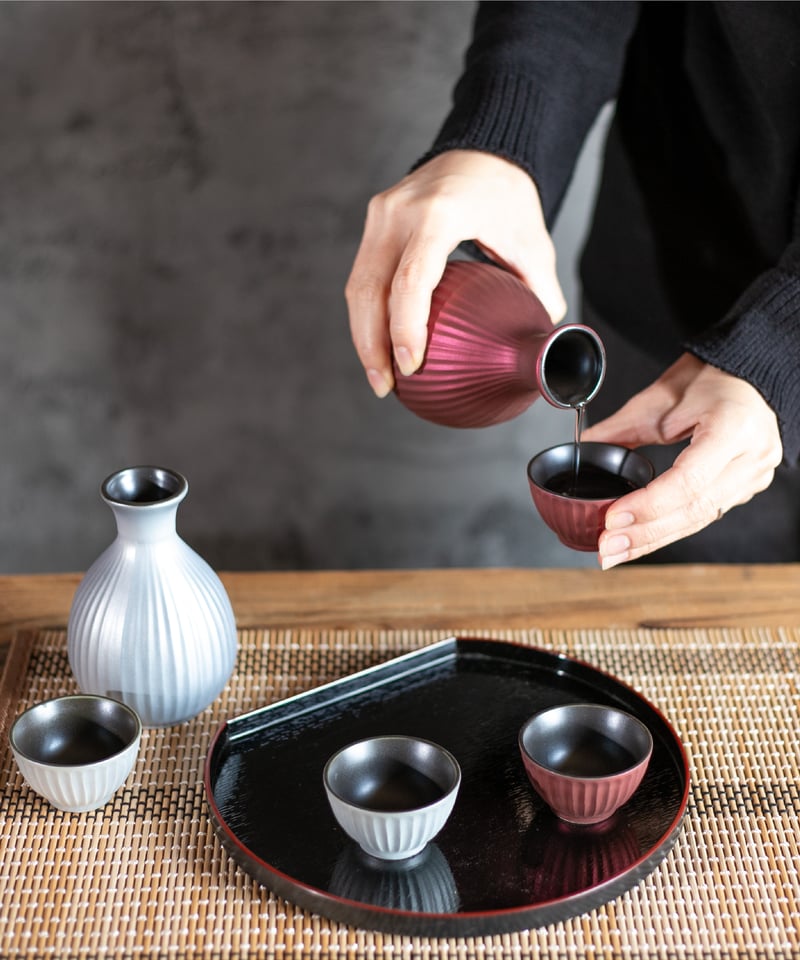 メタルカラー 酒器揃（木箱）[ギフトセット] | AWASAKA