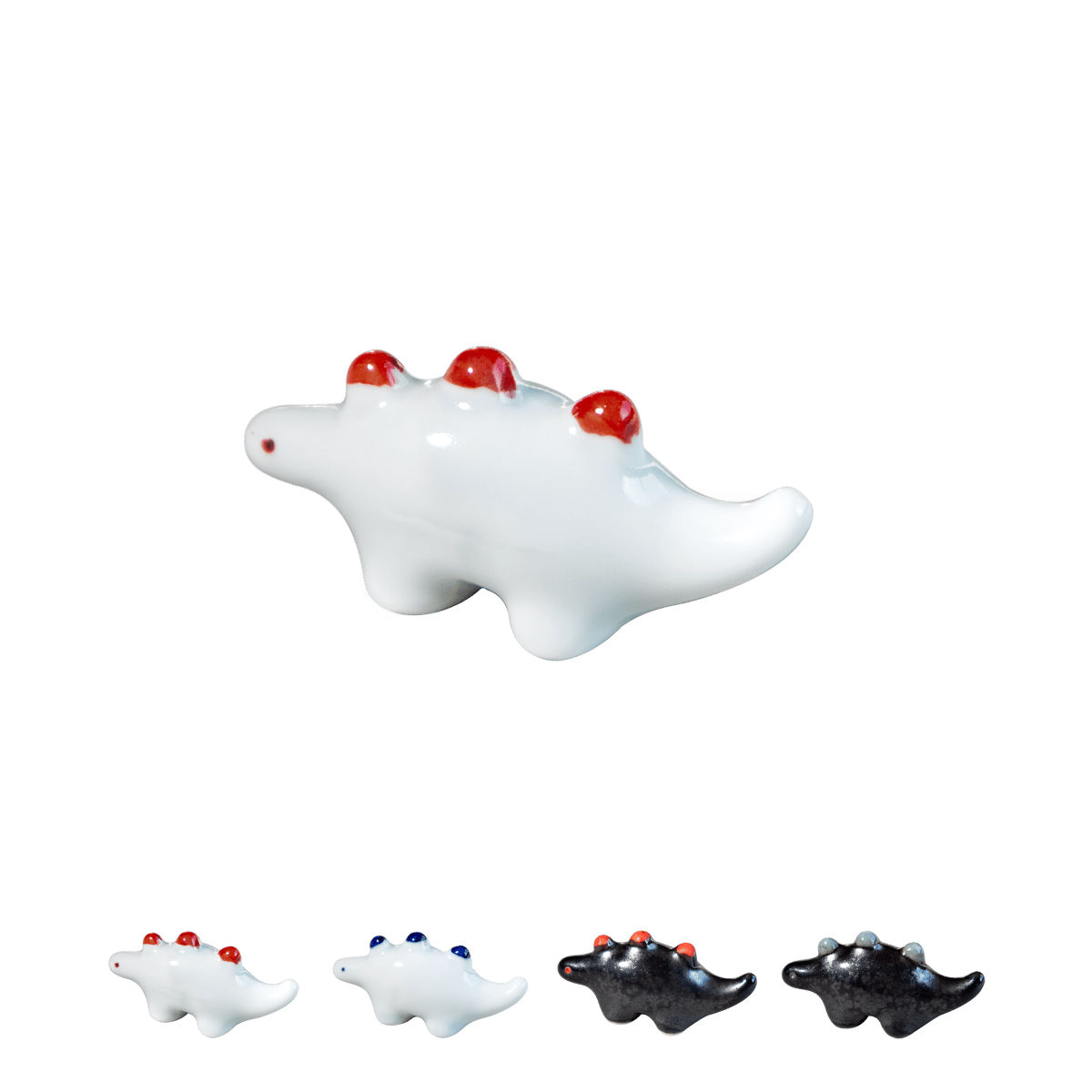Edokko Chopstick Holder Set of 4 江戸っ子恐竜　ステゴザウルス　箸置