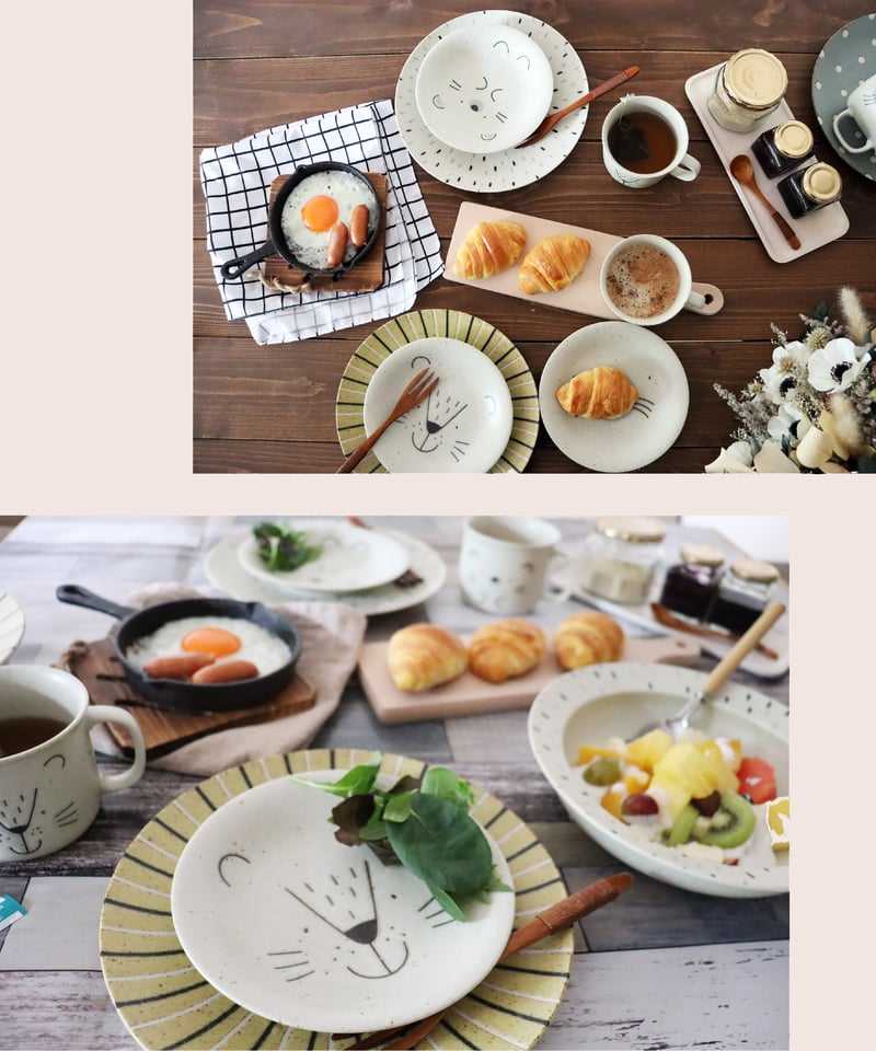 モグモグランチ ペアペアプレートセット［ギフトセット］ | AWASAKA