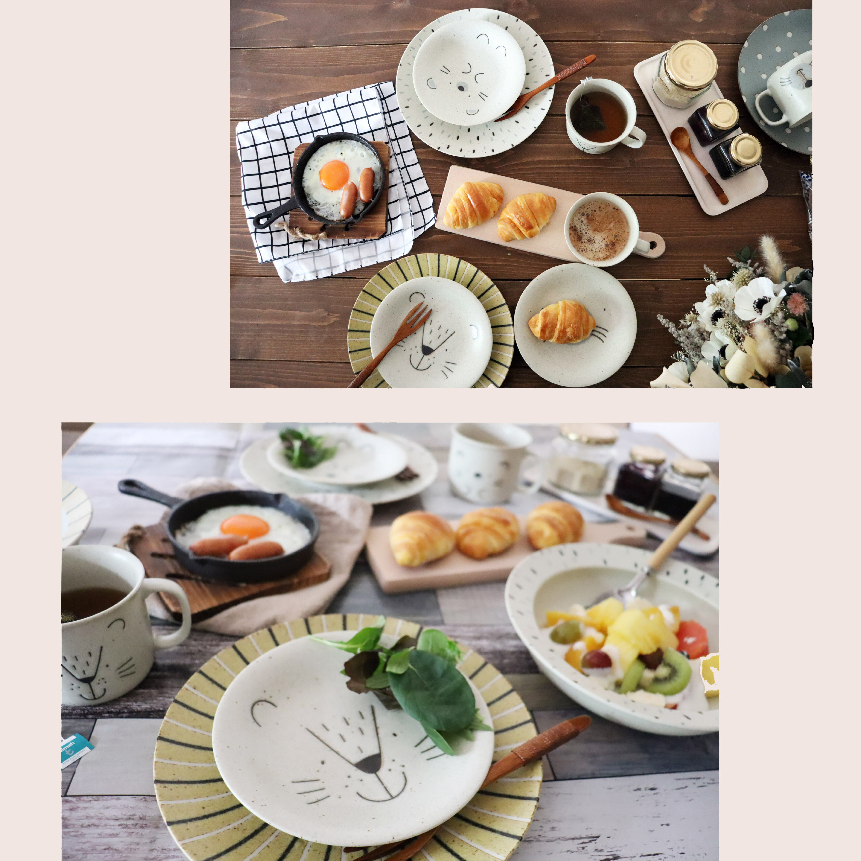 ライオン　  プレート カップ セット original