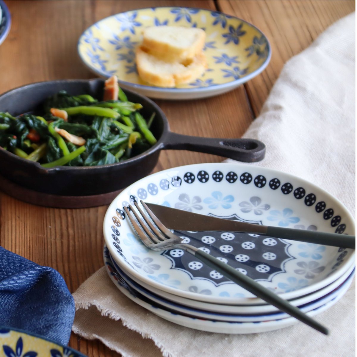 ポタリーフィールド パン皿セット［ギフトセット］ | AWASAKA