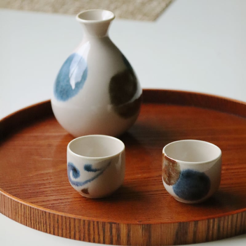 お酒の入れ物 メタルカラー 酒器揃（木箱）[ギフトセット] | AWASAKA