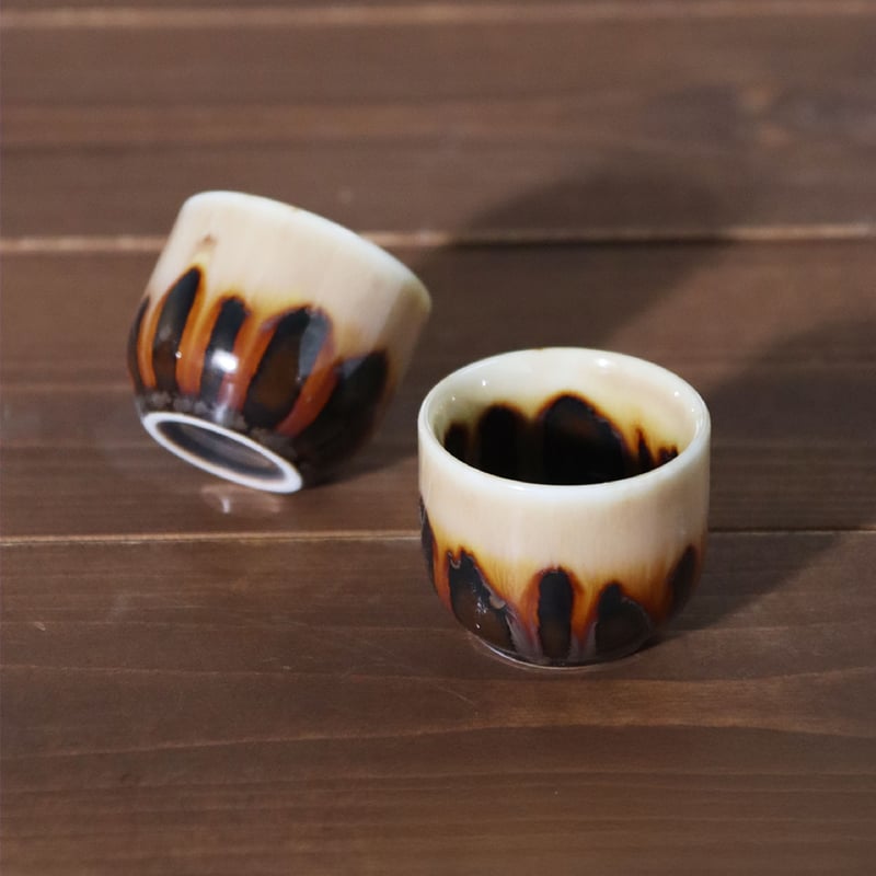 黄彩釉 徳利・盃 | AWASAKA