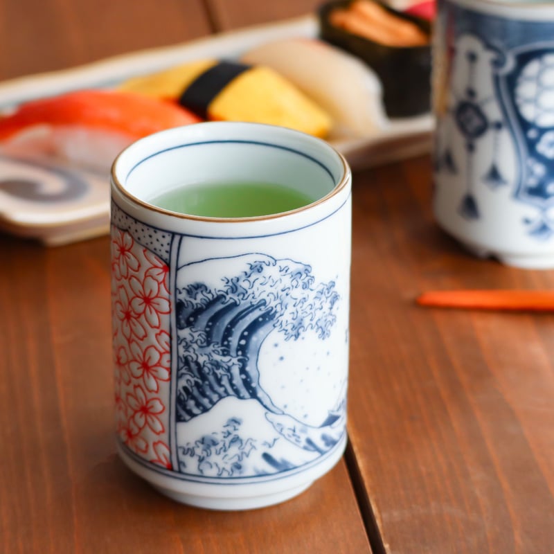 湯呑み Shonzui 染付 寿司湯呑 | AWASAKA