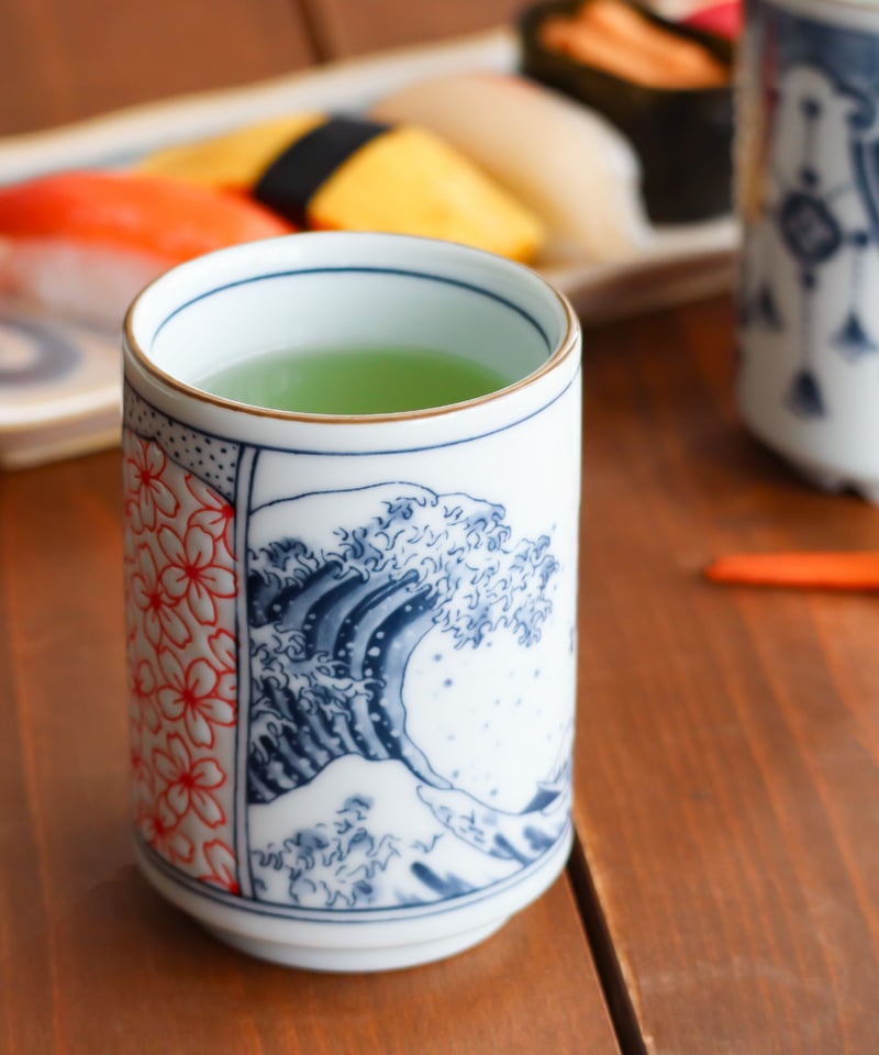 Shonzui 染付 寿司湯呑 | AWASAKA